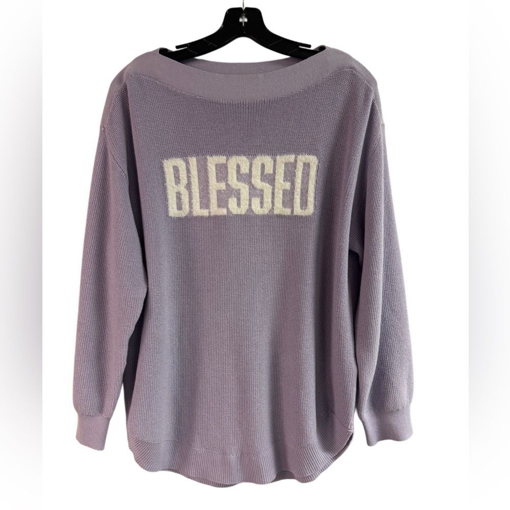 LuLaRoe Purple Blessed Sweater Size XL